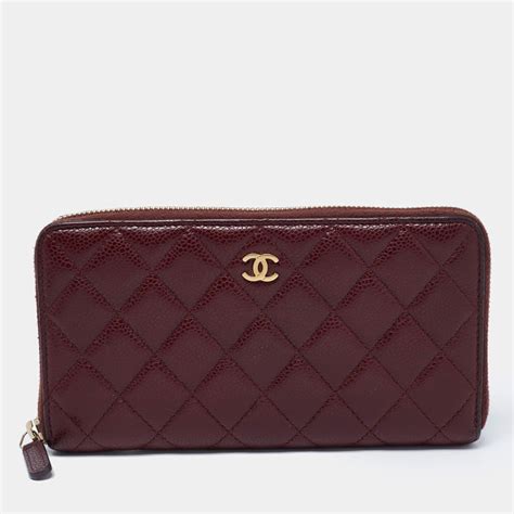 chanel red wallet|chanel zipped wallet small.